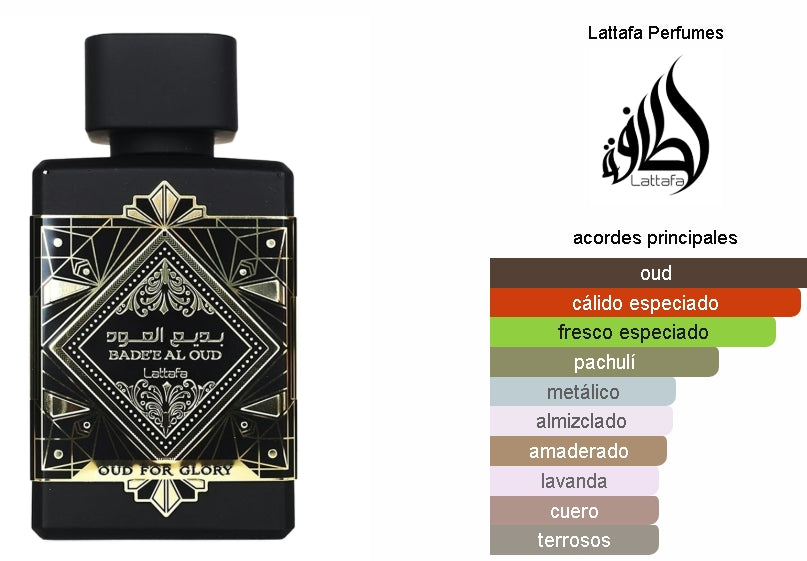 SET Bade'e Al Oud Oud for Glory Lattafa 3PZ
