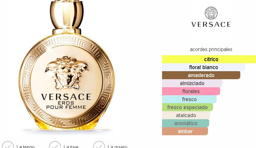 VERSACE EROS POUR FEMME 100 ML. EDP.