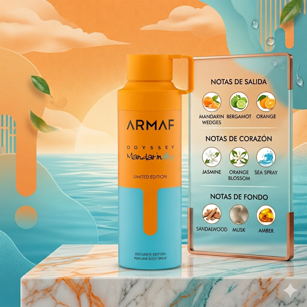 ARMAF ODYSSEY MANDARIN SKY BODY SPRAY 200 ML.
