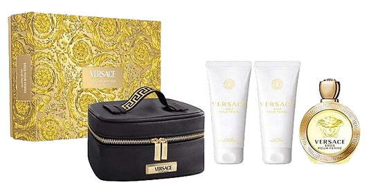 Versace Eros Pour Femme Eau de Toilette Set, 4 pz