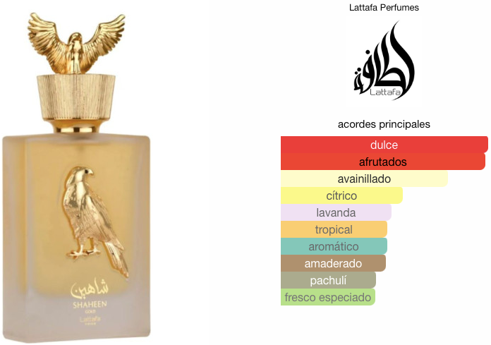 Shaheen Gold de Lattafa Perfumes EDP 100ml