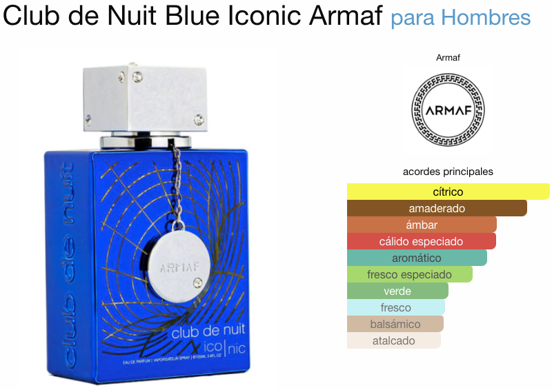 Club de Nuit Blue Iconic de Armaf EDP 105ml