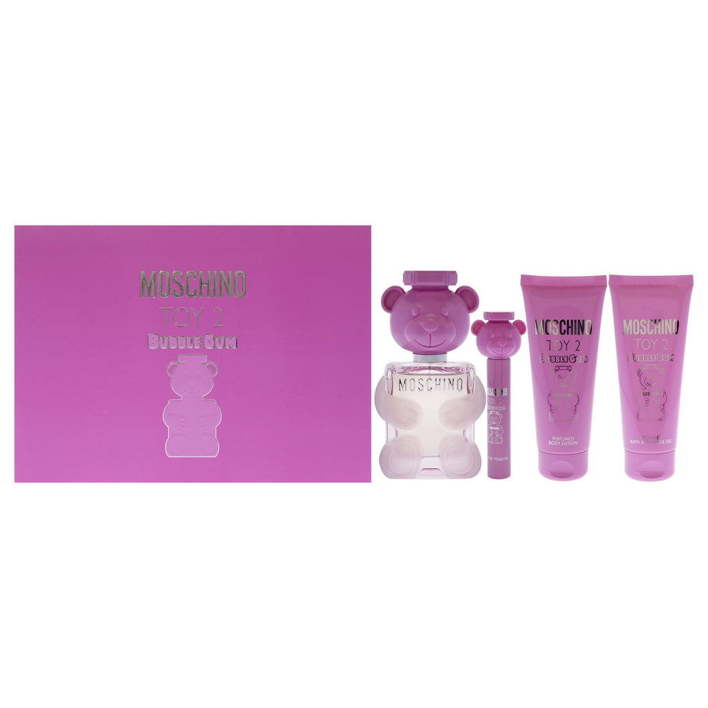 SET MOSCHINO TOY 2 BUBBLE GUM 100ML EDP + CREMA + GEL DE BAÑO + MINI