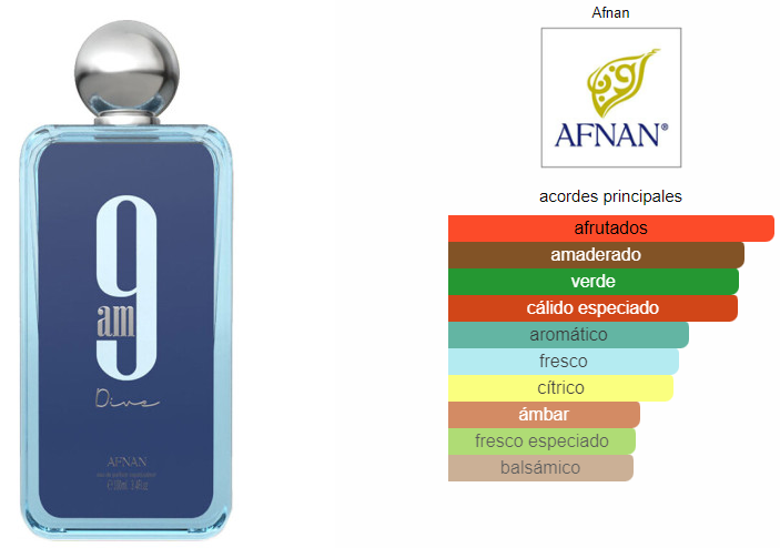 AFNAN 9PM DIVE 100 ML EDP.