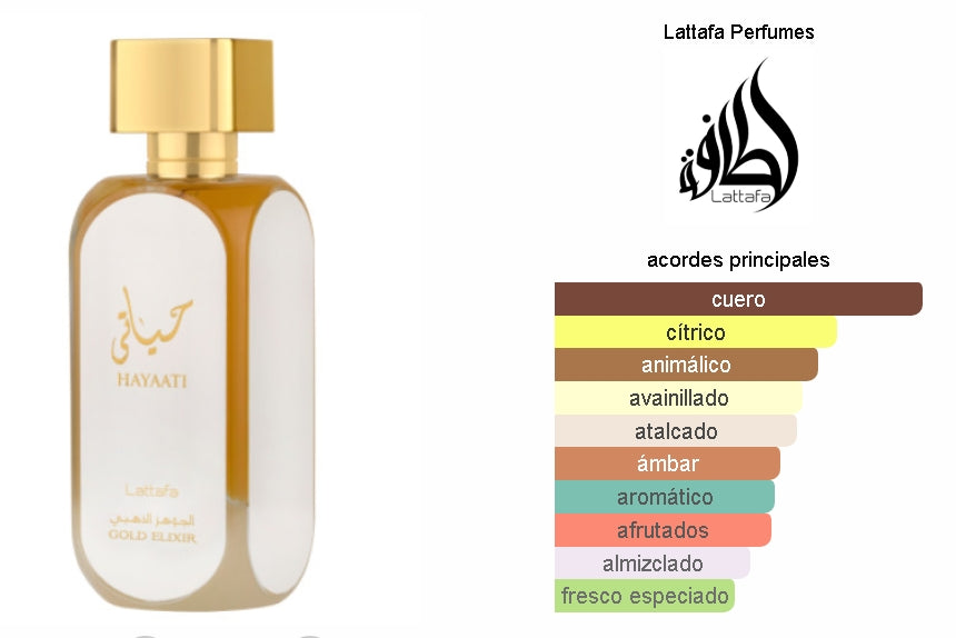 LATTFA HAYAATI GOLD ELIXIR 100ML EDP.