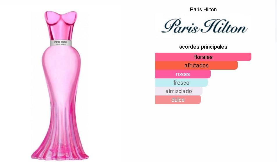 Set Paris Hilton Pink Rush 2Pzs