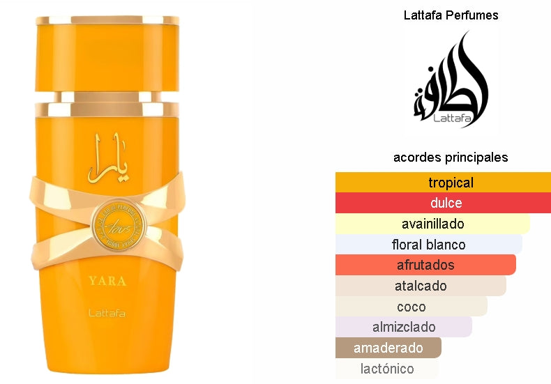 SET LATTAFA YARA TOUS 100ML EDP. + HAIR MIST + BODY SPRAY