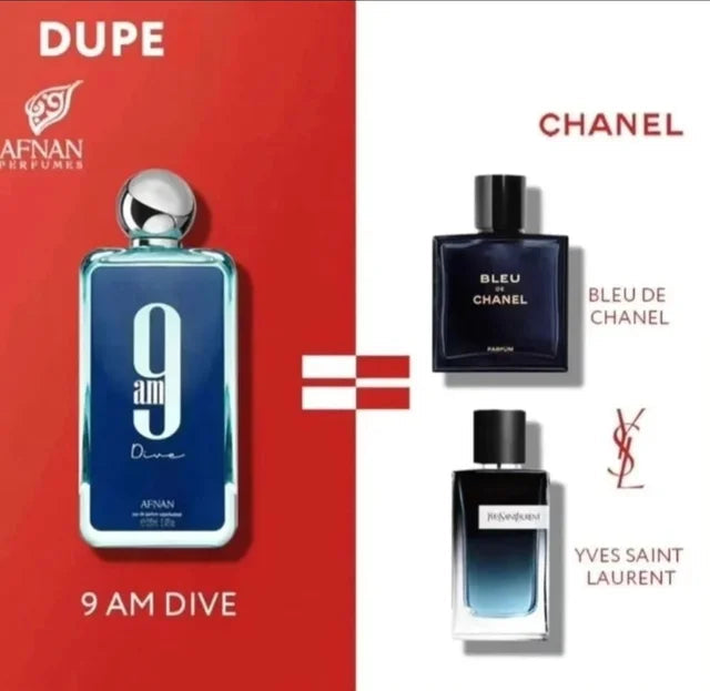 SET AFNAN 9 AM DIVE 100ML. EDP + DESODORANTE SHOWER GEL