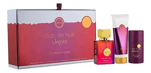 ARMAF CLUB DE NUIT UNTOLD 105. EDP + SHOWER GEL + DESODORANTE