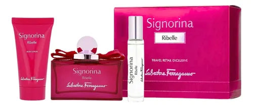 SALVATORE F. SIGNORINA RIBELLE 100ML EDP + MINI + BODY LOTION