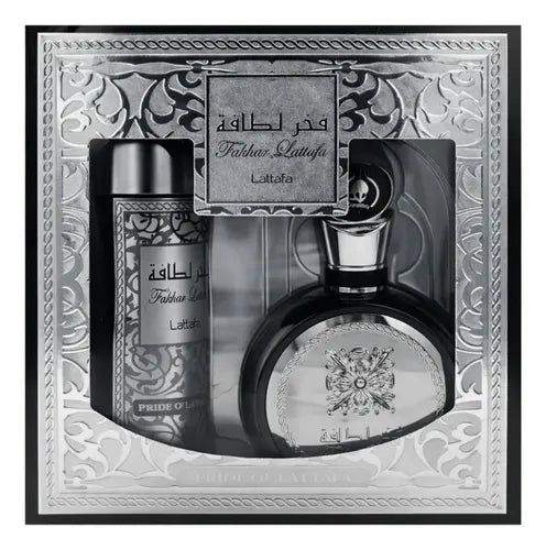 SET LATTAFA FAKHAR 100 ML EDP + PERFUMED SPRAY