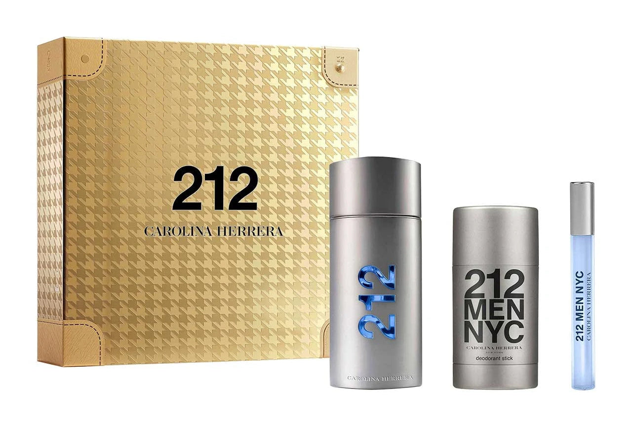 SET CAROLINA H. 212 MEN 100ML EDT + MINI + DESODORANTE