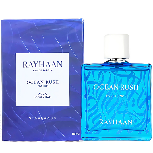 Rayhaan Ocean Rush para hombre, 100 ml EDP