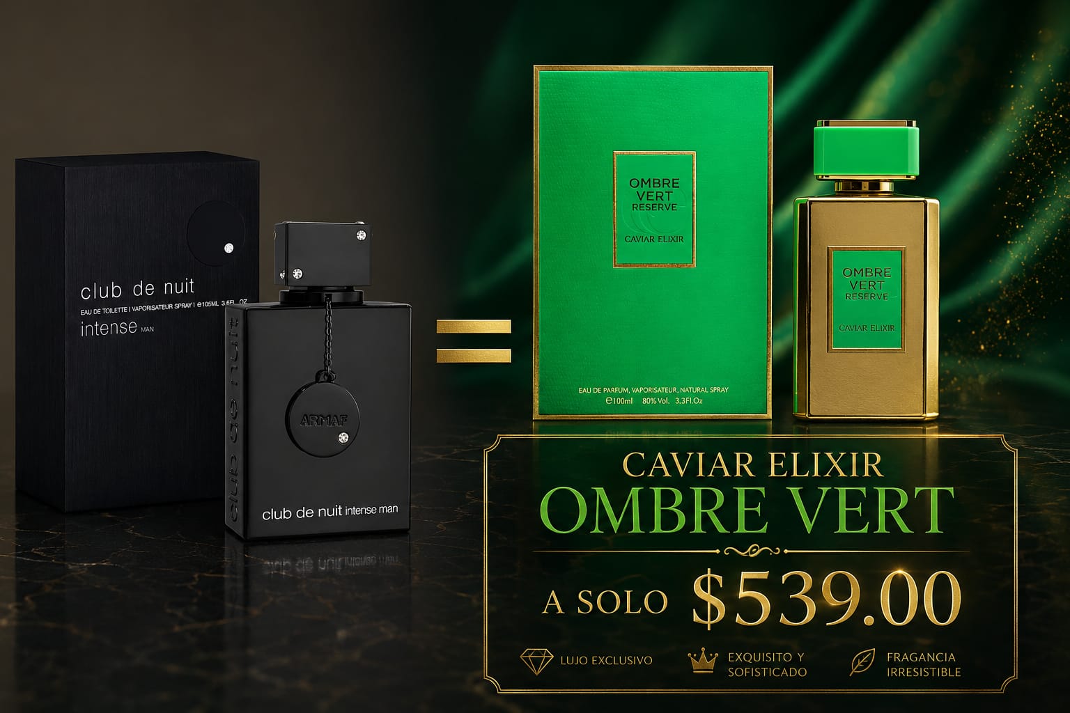 CAVIAR ELIXIR OMBRE VERT RESERVE 100 ML. EDP.