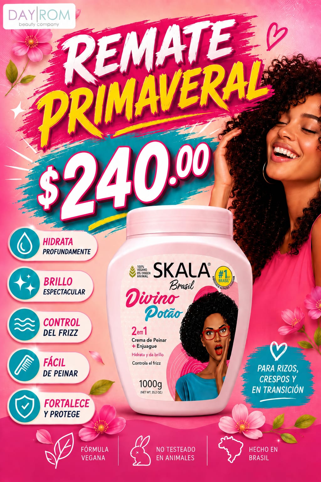 SKALA BRASIL DIVINO POTAO 2 IN 1 CREMA DE TRATAMIENTO CAPILAR Y PEINAR