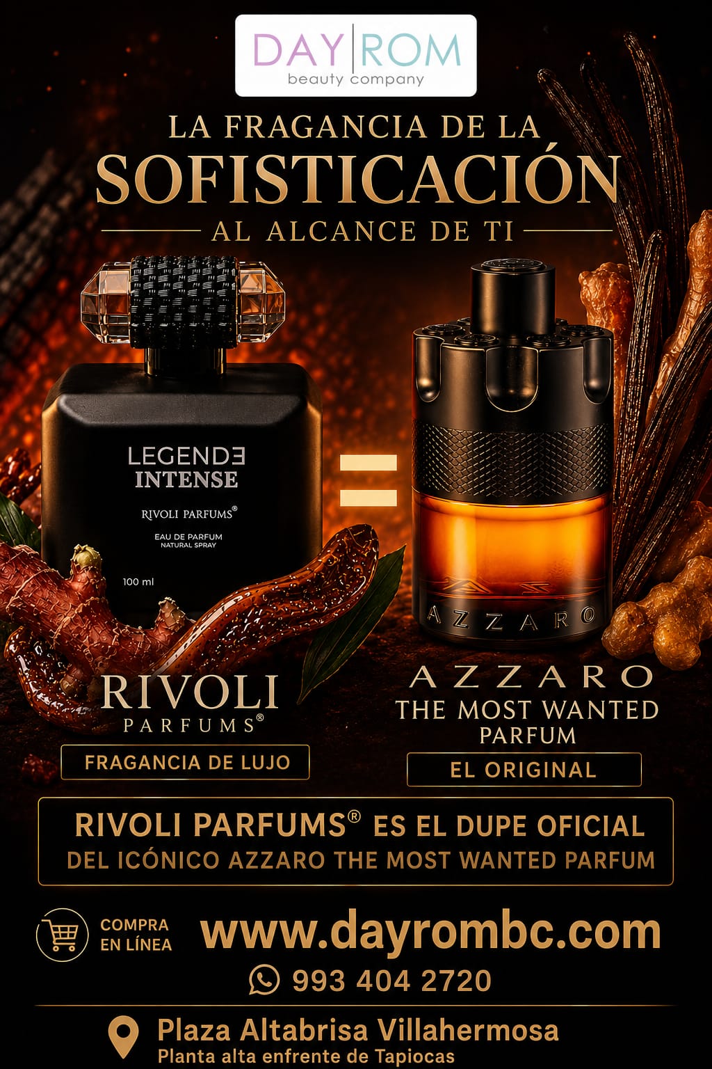 RIVOLI PARFUMS LEGENDE INTENSE 100 ML. EDP.