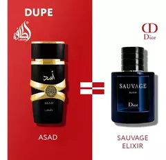 SET LATTAFA ASAD 100ML EDP. + LOCION PARA EL CABELLO + BODY LOTION