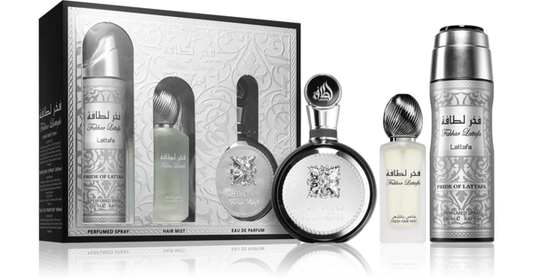 Set 3 Piezas Fakhar Black para Hombre de Lattafa EDP