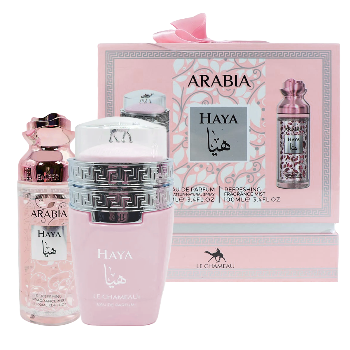 SET LE CHAMEAU HAYA 100 ML EDP. + BODY MIST 100 ML.