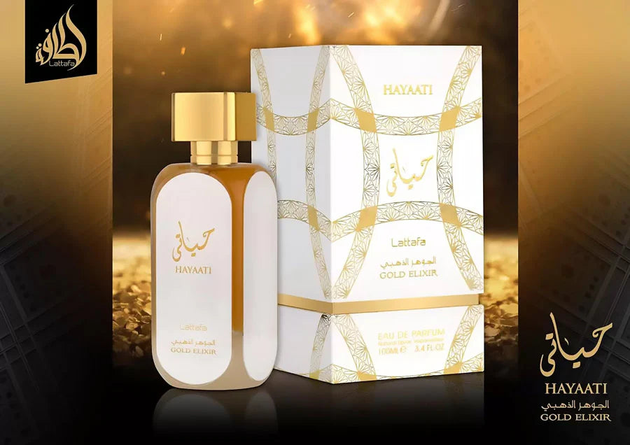 LATTFA HAYAATI GOLD ELIXIR 100ML EDP.